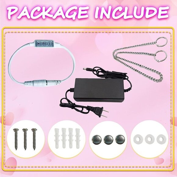 NEW   Something Beautiful Neon Sign for Wall Decor 43.90''x 6.79in - Picture 6 of 7